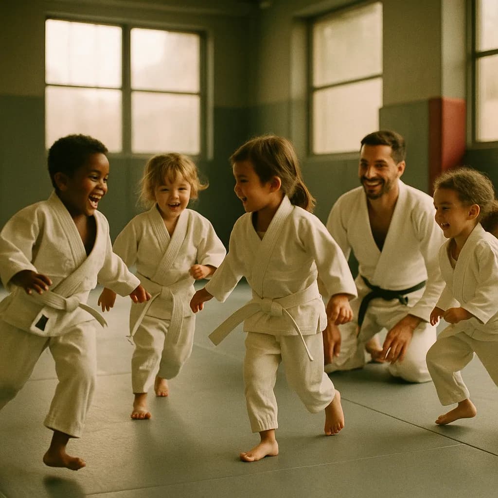 Tots jiu jitsu training